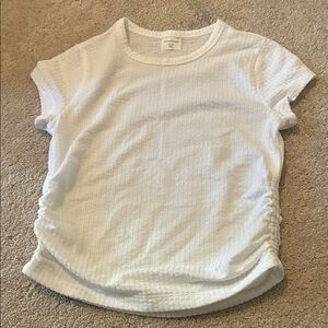 Abercrombie Kids White Textured Short Sleeve Tee